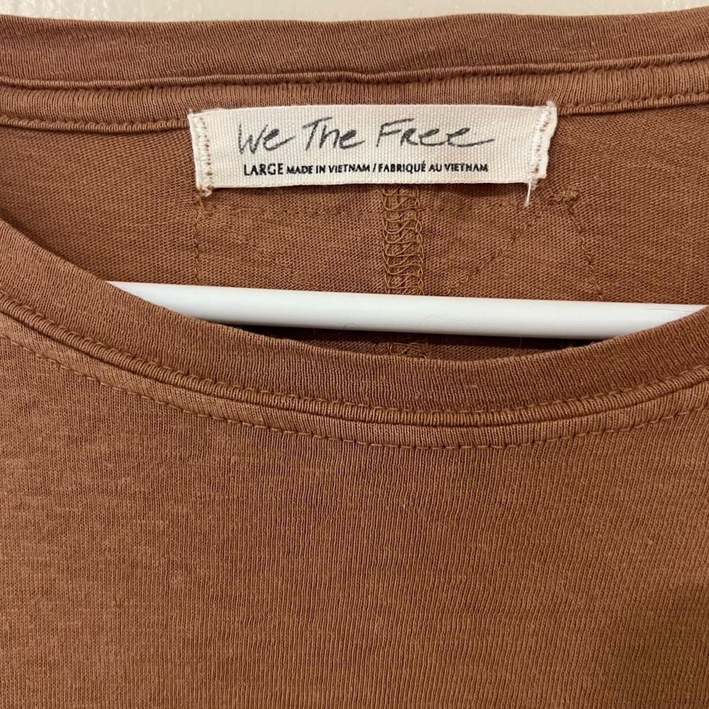 We The Free Brown Top
